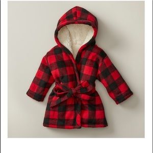 INDIGO Buffalo Plaid Toddler housecoat 4/5T